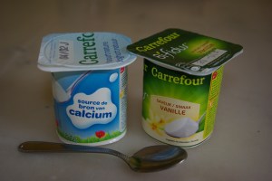 Yaourt nature Yaourt vanille