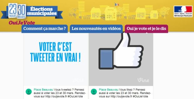 Oui je vote c'est tweeter liker